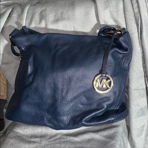 Navy Michael Kors satchel